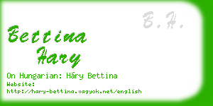 bettina hary business card